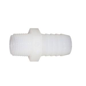 Male Barb Adapter - 5/8 ID x 3/8 MNPT - Natural Nylon