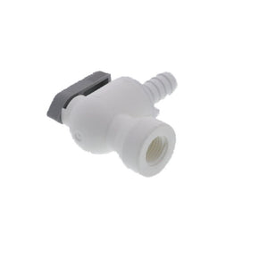 Parker Liquifit Par-Barb Valve Female Elbow - 3/8 ID Barb x 1/4 FPT