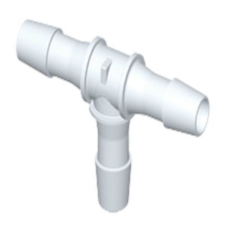 HT1270 Tee Fitting Natural PVDF 3/8 HB x 3/8 HB x 3/8 HB