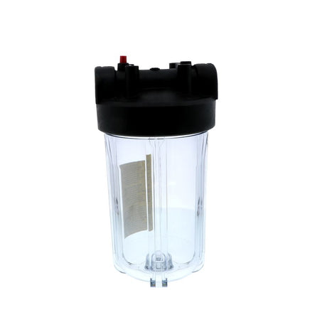 Watts 10" Full Flow Water Filter Housing Black/Clear W/ PR - 1" FPT