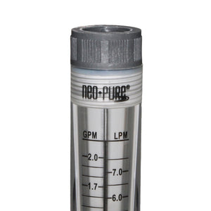 Neo-Pure Inline Flowmeter 0.2-2GPM 1/2" FNPT