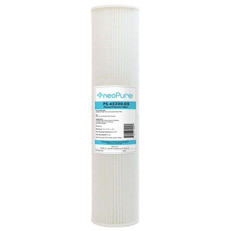 Neo-Pure PS-45200-05 20" BB High Efficiency Pleated Filter 5 micron