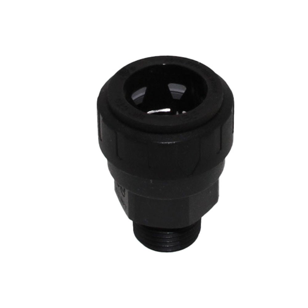 John Guest Black Male Connector - 3/4 CTS x 1 NPT