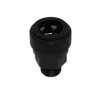 John Guest Black Male Connector - 3/4 CTS x 1 NPT