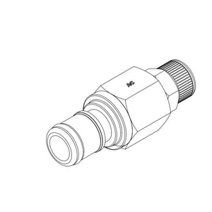 LinkTech 1/4 In-Line Compression  Acetal [POM] Coupling Insert
