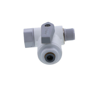 Parker LIQUIfit Angle Stop Adapter Valve - 3/8" x 3/8" x 1/4"