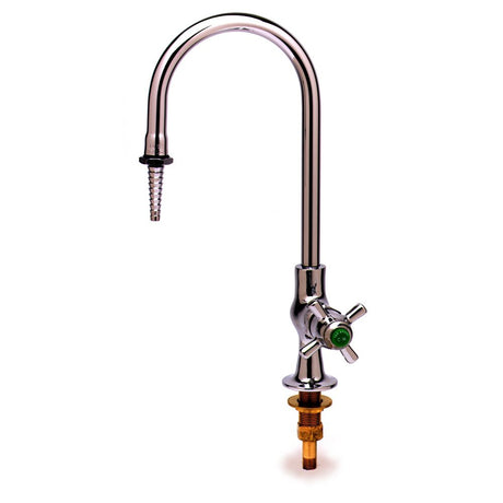 T&S Brass BL-5850-01 Deck Mount Self-Closing Lab Faucet with Rigid Gooseneck