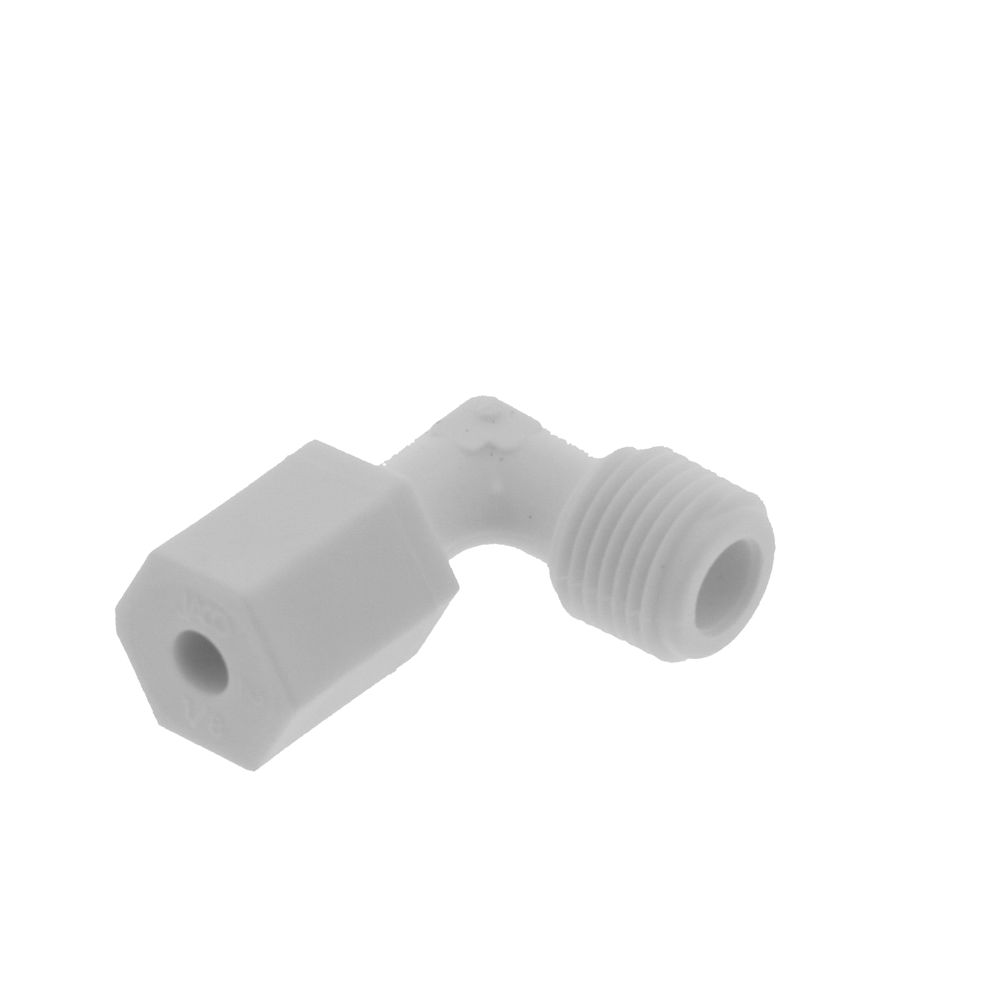 JACO 40-2-2-P-O Polypropylene Male Elbow 1/8 OD Tube x 1/8 MPT