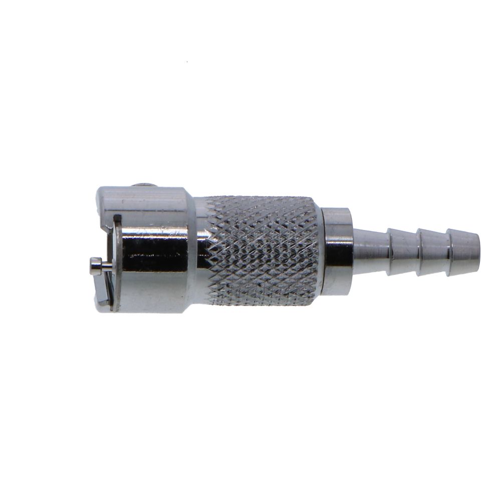 MCD1703V Valved In-Line Hose Barb Coupling Body 3/16" ID Barb FKM [Viton] O-rings