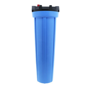 Pentek 20" Slim Line Water Filter Housing Black/Blue w/ PR - 1/2" FPT