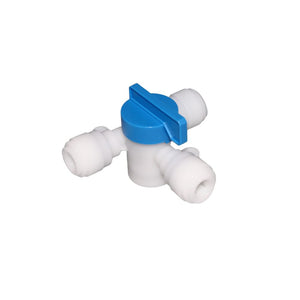 NeoFit - Acetal Natural White Tee Valve 3/8"tube