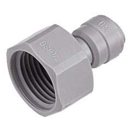 DMfit Female BSPP Connector Cone Type - 1/4" Push-in x 1/2" BSP[P]