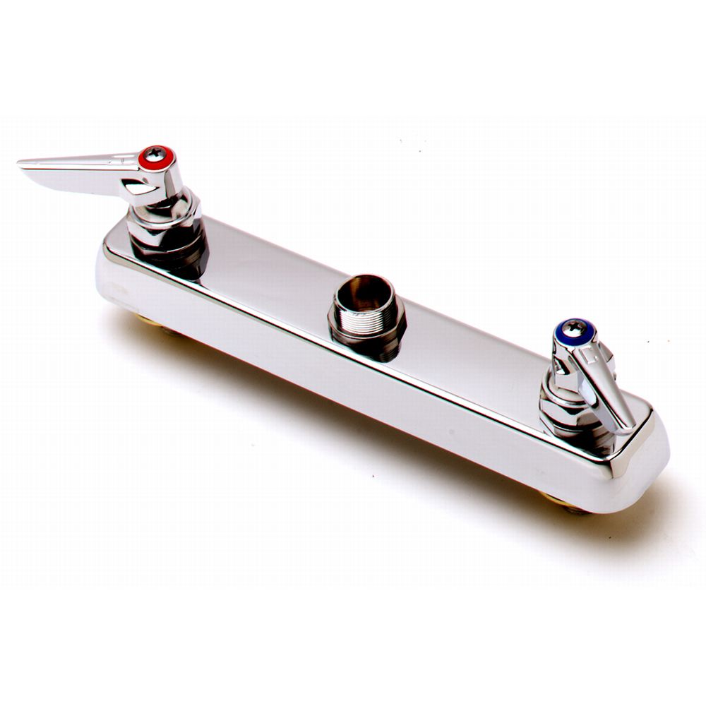 T&S Brass B-1120-LN Deck Mounted Workboard Faucet with 8" Centers, without Nozzle