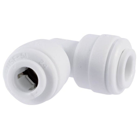 John Guest Acetal 3/8" Union Elbow - White