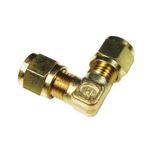 Brass Compression Union Elbow 1/4 x 1/4 Compression LF