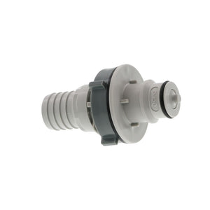 HFCD421212 Valved Panel Mount Hose Barb Coupling Insert 3/4 ID Barb