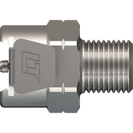 LinkTech 20CB Series Male Thread Female, Valved, 1/8" BSPT, Chrome Brass, Buna N