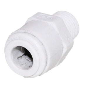 John Guest - White Acetal Male Connector - 3/8" QC x 1/4" MNPT