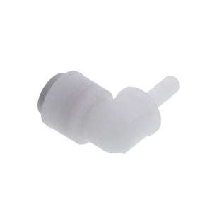 Kynar PVDF Tube Elbow Union Stem - 3/8 x 1/4