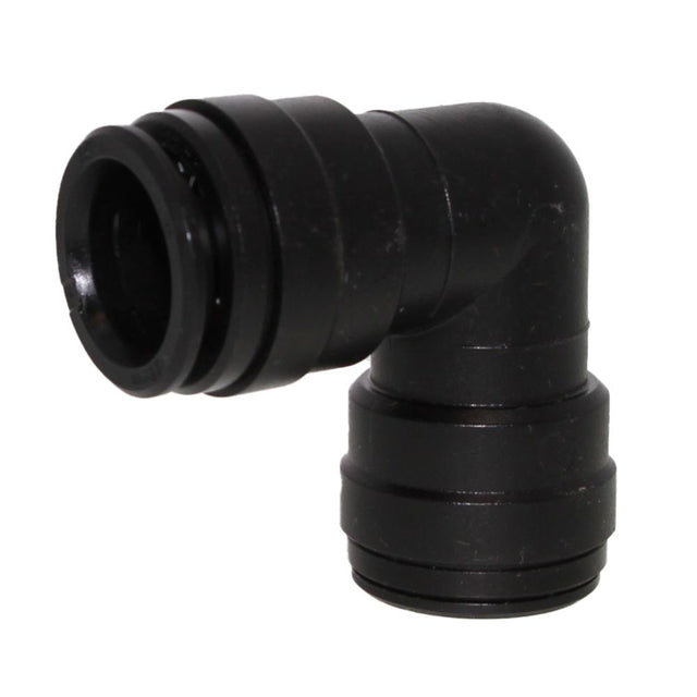 John Guest Union Elbow - 22mm Black Acetal