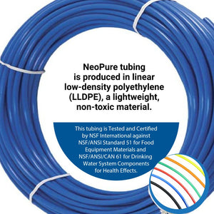 Natural 3/8" OD LLDPE Polyethylene Tubing