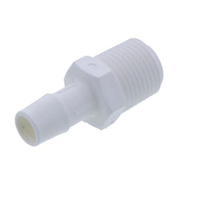 Male Barb Connector Polypropylene - 1/2 ID Barb x 1/2 MNPT