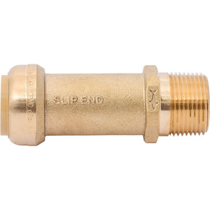 SharkBite® U3140LF Lead-Free Brass Push-to-Connect SLIP Male Adapter - 1" Slip x 1" MPT