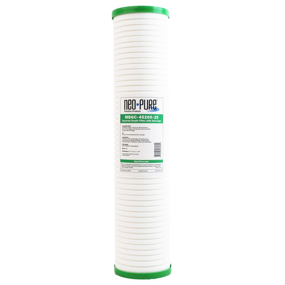 Neo-Pure Whole House Sediment Filter, 20" x 4-1/2", Model MBGC-45200-25 [25 Micron]