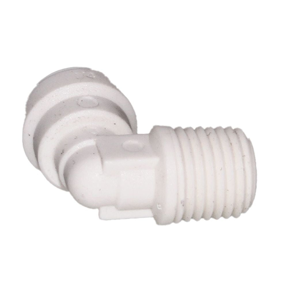 John Guest Fixed Elbow Polypropylene - 3/8 x 1/4 NPTF
