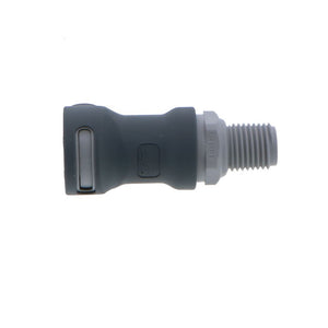 NS4D10004BSPT06 ABS Valved Male Thread Coupling Body 1/4 BSPT