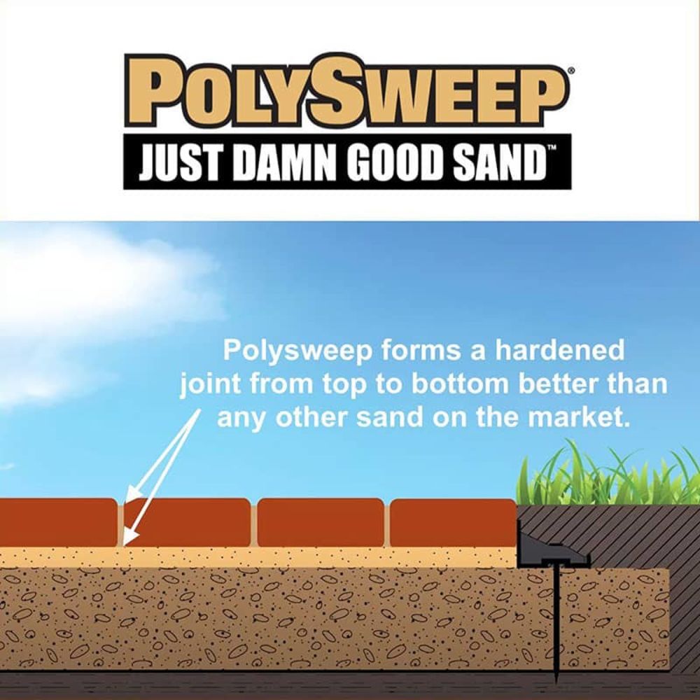 PolySweep Superior Strength Polymeric X-Treme Wide Sand [Joints up to 4”, 50 lb Bag] Tan