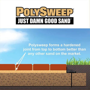 PolySweep Superior Strength Polymeric X-Treme Wide Sand [Joints up to 4”, 50 lb Bag] Black