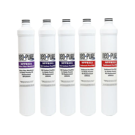 Neo-Pure Annual Filter Replacement Kit for Watts Premier RO