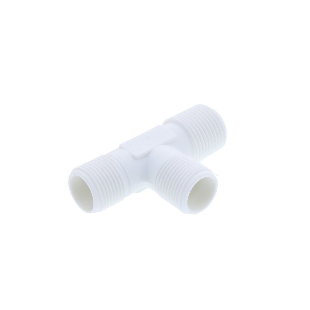 JACO 75-6-6-P Polypropylene Male Run Tee 3/8 OD Tube x 3/8 MPT