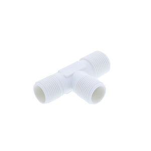 JACO 75-6-6-P Polypropylene Male Run Tee 3/8 OD Tube x 3/8 MPT