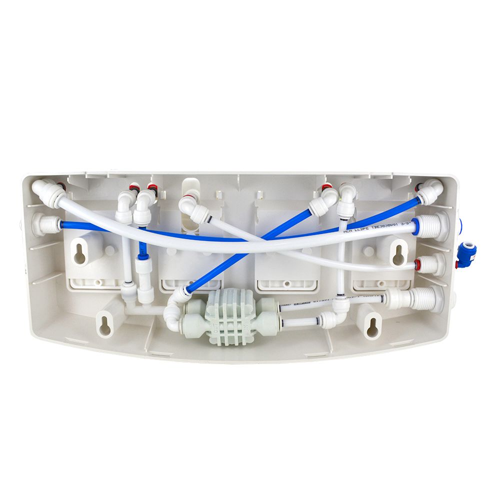 Aqua Flo QCRO 4 Stage Manifold with Flow Control Stem Elbow Fitting