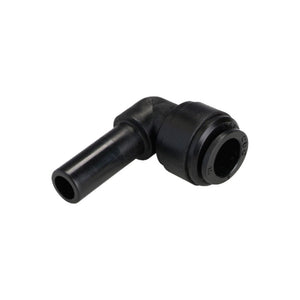 NeoFit - Acetal Black Stem Elbow 1/4" tube x 1/4" stem
