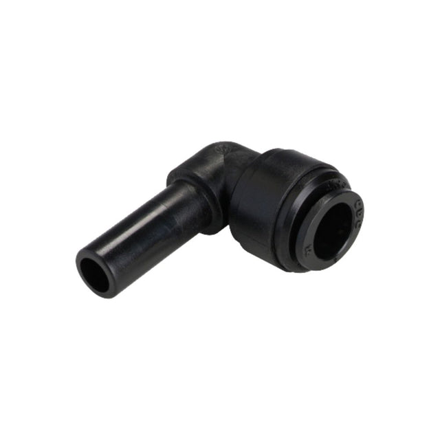 NeoFit - Acetal Black Stem Elbow 1/2" tube x 1/2" stem
