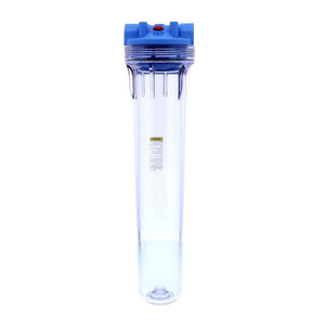 Pentek 150560 20" 3G Standard Filter Housing Blue/Clear MB w/PR - 3/4" FPT