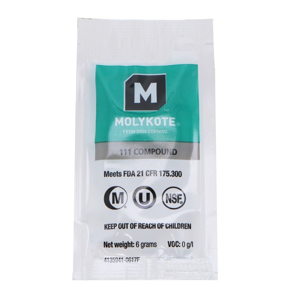 Dow Molykote 111 O-Ring Lubricant - 6 Gram Pillow Pack