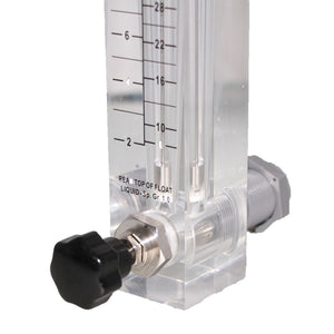 Neo-Pure Adjustable Panel Mount Flowmeter 2-10GPM 3/4" MNPT