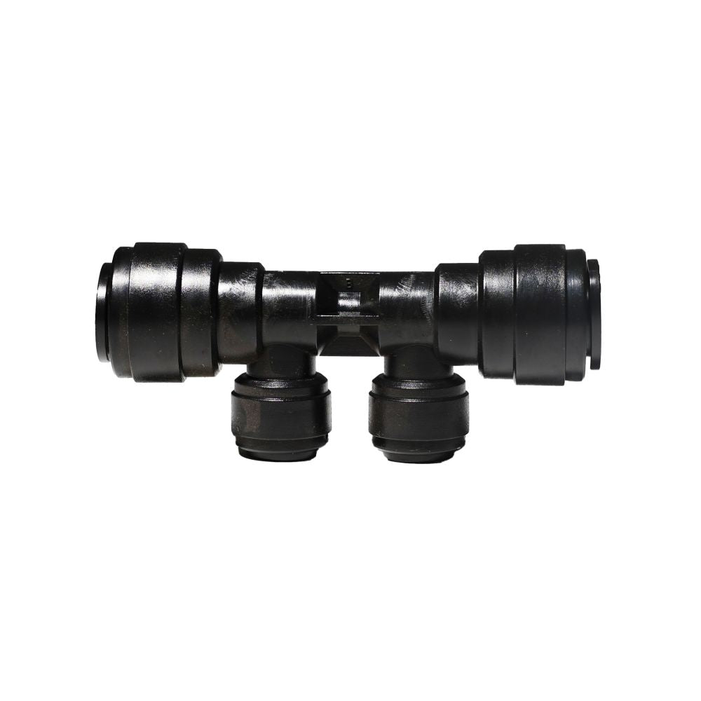 NeoFit - Acetal Natural Black Cooling Mainfold 1/2 tube x tube 3/8"