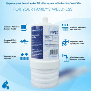 Neo-Pure NP217 Replacement Filter Cartridge Aqua-Pure™ AP217 Compatible without O-Ring