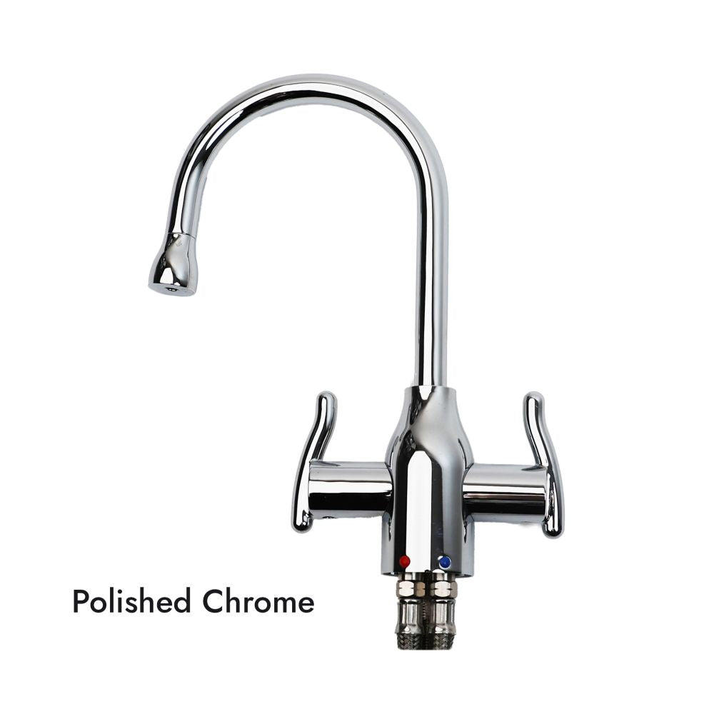 Mountain Plumbing MT1801-NL Contemporary Hot & Cold Water Dispenser w/ Wine Bottle Spout & Curved Handles