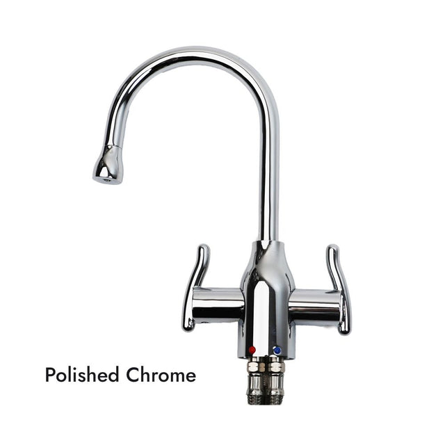 Mountain Plumbing MT1801-NL Contemporary Hot & Cold Water Dispenser w/ Wine Bottle Spout & Curved Handles