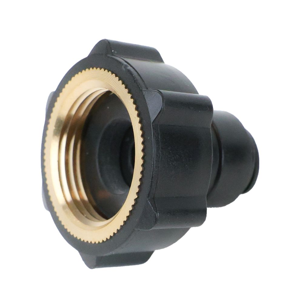 NeoFit - Acetal Black Female Adapter 8mm [5/16"] tube x 3/4" BSP[P] Flat