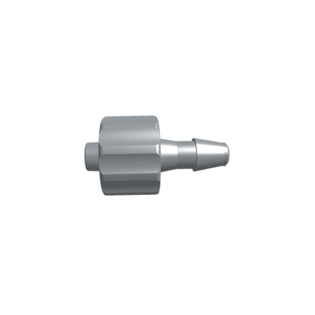 LinkTech Male Luer Integral Lock Ring to 200 Series Barb, 1/8" [3.2 mm] ID Tubing, Black Nylon