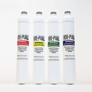 Neo-Pure RO Pure Plus VOC 4 Pack Filter Kit Replacement For Watts Premier 531160