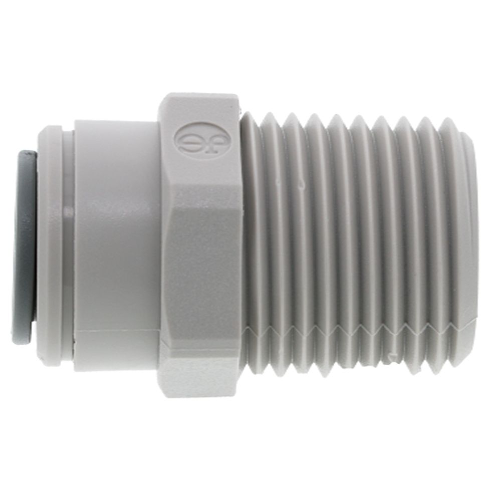 John Guest Male Connector - 3/8 x 1/2  NPTF