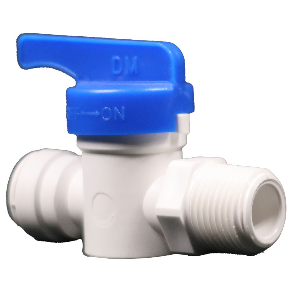 NeoFit Shut-Off Valve polypro male NPTF 1/4 x 1/4 NPTF